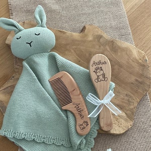 Personalized baby wooden brush / comb with patterns