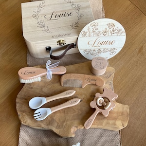Personalized wooden birth case