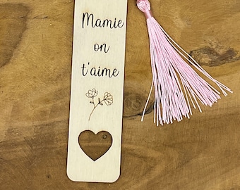 Marque Page Mamie on t'aime