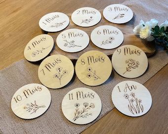Step card 1 week to 1 year flowers