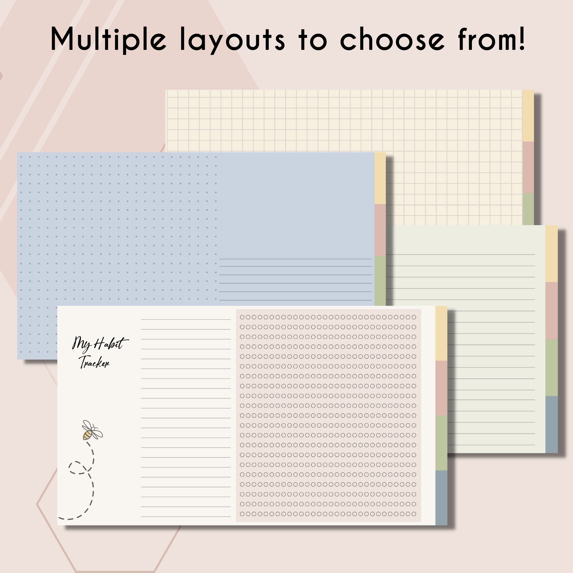Digital Notebook| Hyperlinked | Multiple Note-taking Layouts | Habit ...