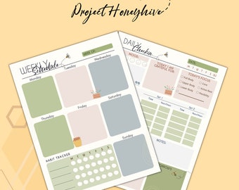Digitale planner Be Well Wellness & Fitness | Goodnotes-sjabloon | Afdrukbare sjabloon | Fitness- en wellness-tracker | Digitaal notitieboek
