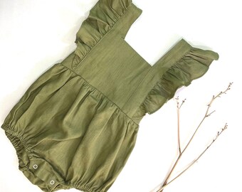 Baby baby clothes clothes baby romper baby romper romper muslin romper green mint