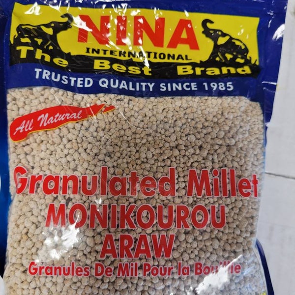 Granulate millet/Monikourou/ Granules de Mil pour la Bouillie/ 12oz