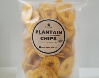 Fried Plantain chips/ Ghana plantain chips / 6oz bag