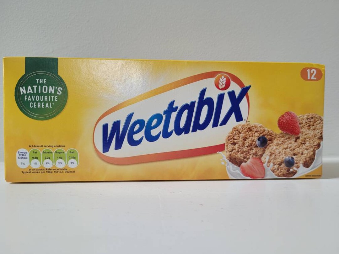 Weetabix Cereal/ British Wholegrain Wheat/ High Fibre/ Low Sugar/ 1 Pack Etsy