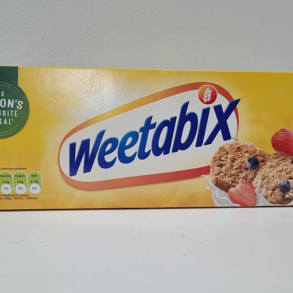 Weetabix Cereal/ Britischer Vollkornweizen/ Ballaststoffreich/ Low Sugar/ 1 Packung