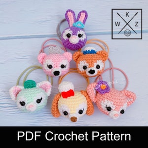 crochet pattern - Duffy and friends hairtie