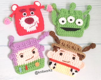 crochet pattern - Toy story Airpods Drawstring Pouch Pattern