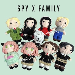 Häkelanleitung - 9 in 1 Anti-Spy Amigurumi Schlüsselanhänger
