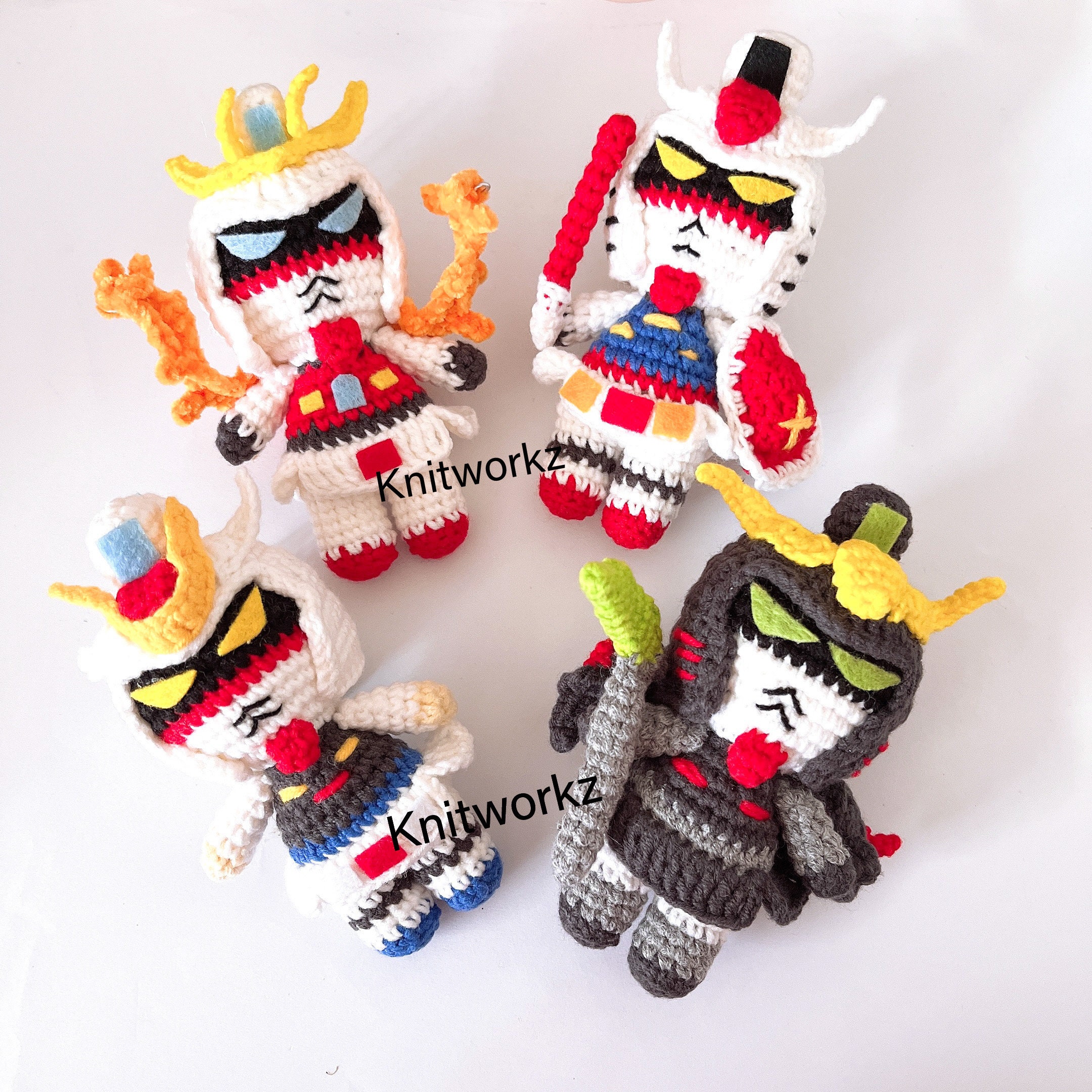 Crochet Pattern - 4 in 1 Amigurumi Keychain - Etsy