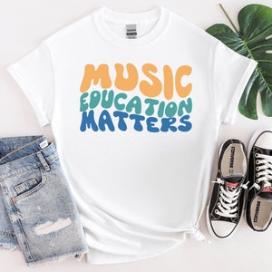 Music Teacher Shirt, Music Education Matters TShirt, Band Director T-Shirt, Choir Director Tee, Orchestra Tee Unisex Jersey Short Sleeve Tee