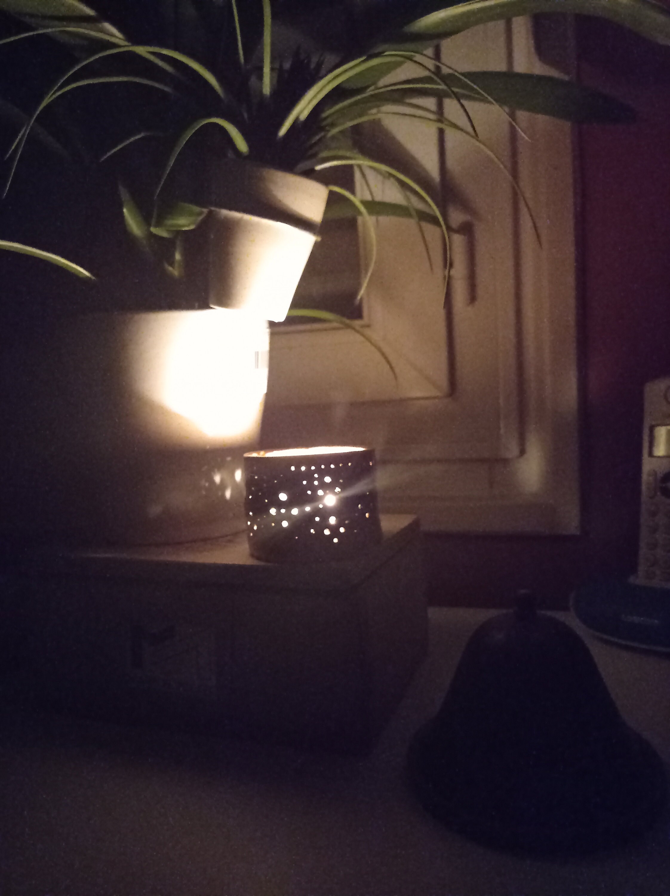 Photophore Noir et Or