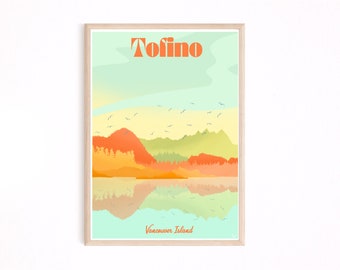 Tofino Vancouver Island Print, Westküstenozean Art