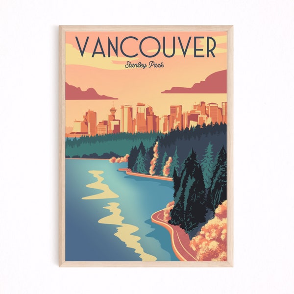 Vancouver Poster Etsy