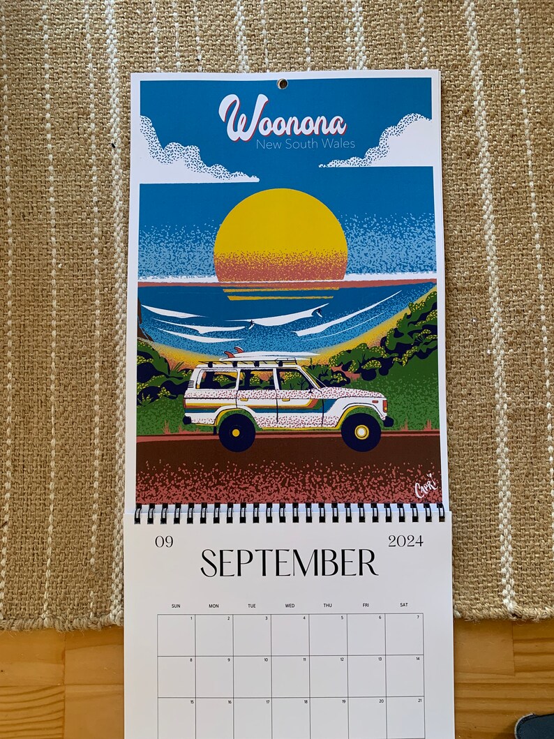 2024 Wollongong Calendar South Coast Australia Calendar Etsy