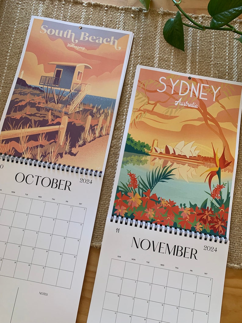 2024 Wollongong Calendar South Coast Australia Calendar Etsy