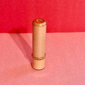 Vintage Revlon Futurama Lanolite Lipstick Case Gold and Champange
