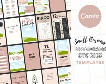 Small Business Instagram Stories Templates, Small Business Marketing Canva Template, Pink Instagram Templates, Product Social Media
