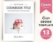 Canva Recipe Template, Editable Recipe Page, Recipe Book Template, Cookbook Recipe Template, Canva Templates, Recipe Ebook