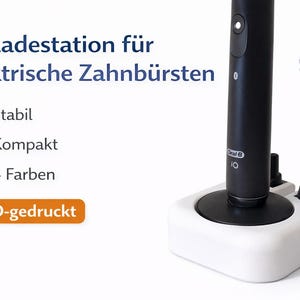Oral-B iO Wand- und Zahnbürstenhalterung für die elektrische Zahnbürste "Ladestation" und mit Kopfständer. Modernes Design für Ordnung.