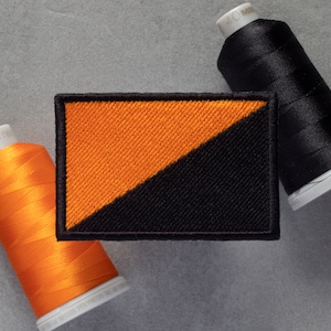 Anarchist (Mutualism) Flag Embroidered Patch | Mutualist Anarchy | Hook and Loop, Iron-on & Sew-on Patches