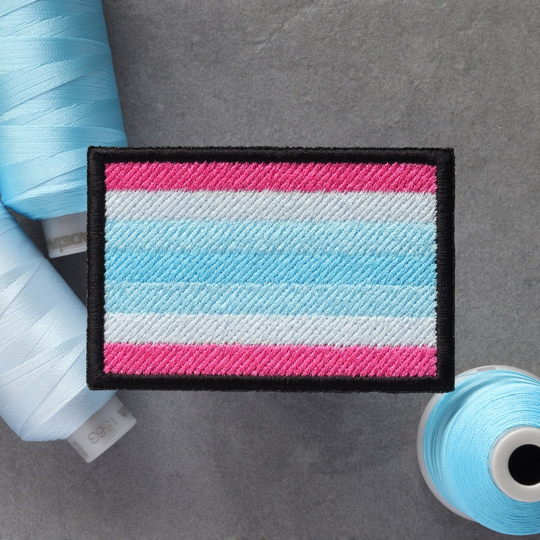 Transmasculine Flag Embroidered Patch | Trans Transmasc Transgender ...