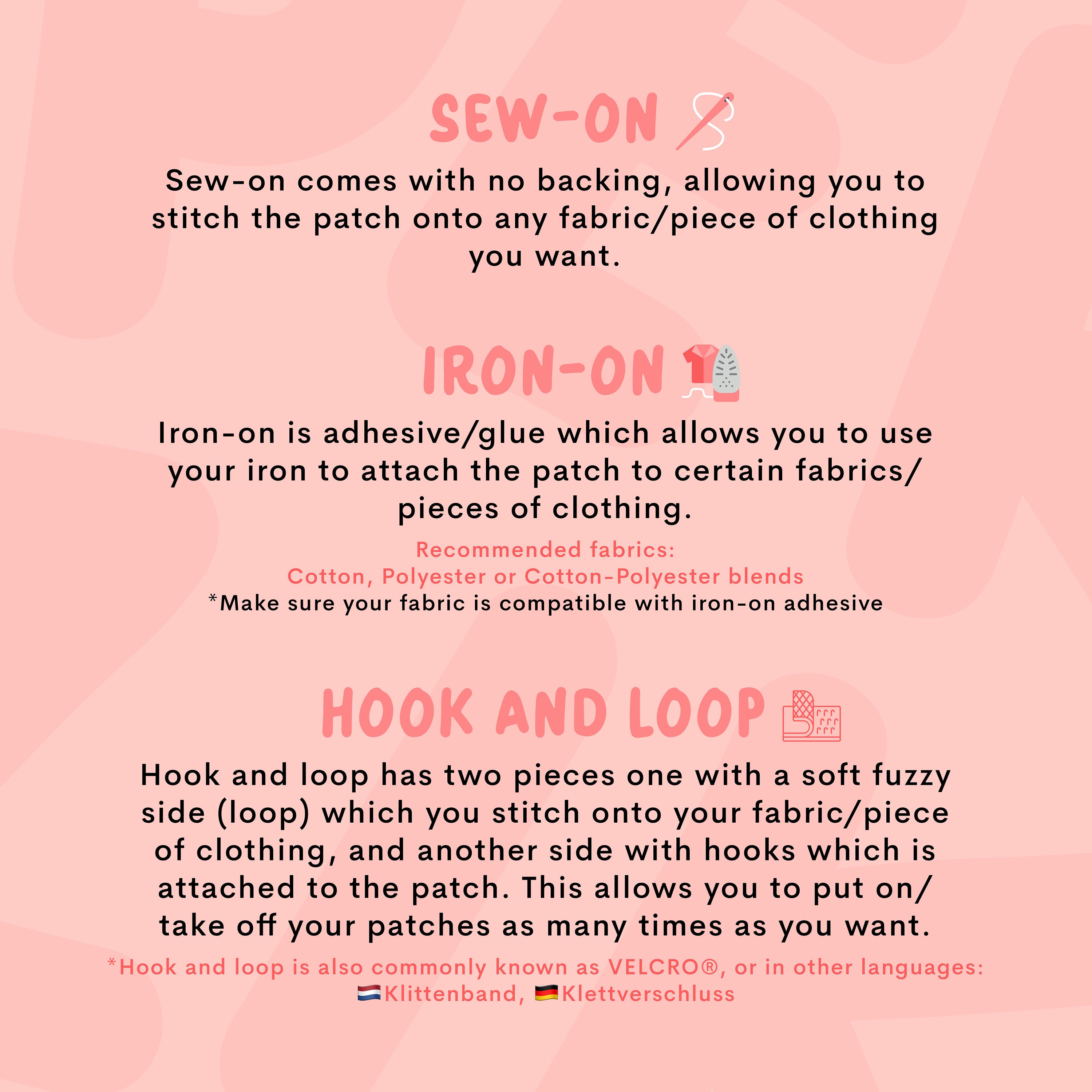 How to use Iron-on patches on clothes - SewGuide