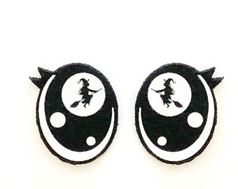 Glitter Felt Eyes for Amigurumi, Halloween, Monsters, Crochet Plushies (3-48 Pack)
