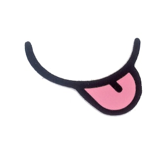 Set of 6 Pink Tongue Felt Mouths For Amigurumi Multiple Sizes Available