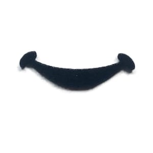 12 Pack Felt Smiles for Amigurumi, Felt Mouth, Multiple Sizes Available