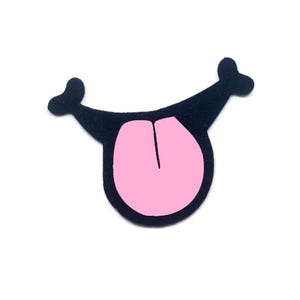6 Pack Pink Felt Tongues for Amigurumi, Silly Mouth, Multiple Sizes Available