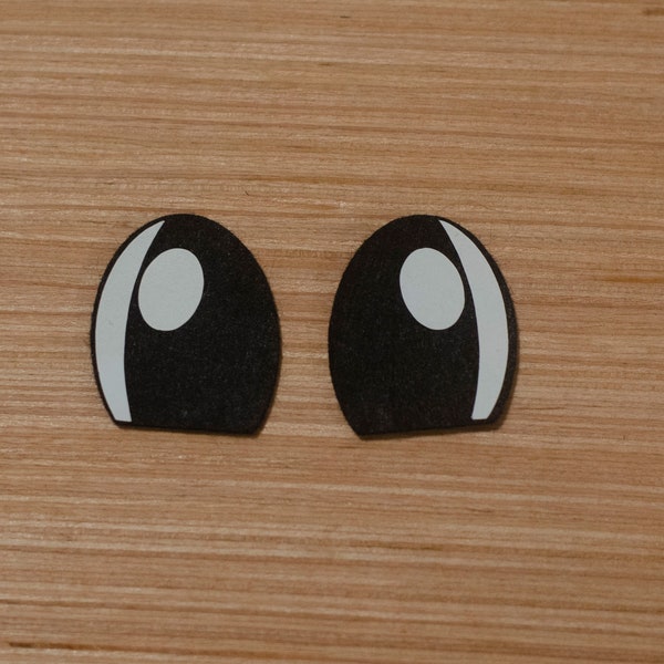 6 Pairs of Kawaii Felt Eyes *Multiple Sizes Available*