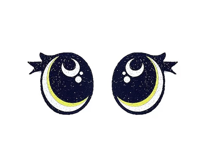 6 Pack, 3 Pack or Bulk Glitter Christmas Felt Eyes for Amigurumi, Holiday, Snowflake, Snowman, Crochet, Knit, Plushie, Kawaii