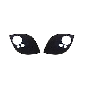 6 Pack of Alien Felt Eyes for Amigurumi, Kawaii, Multiple Sizes Available