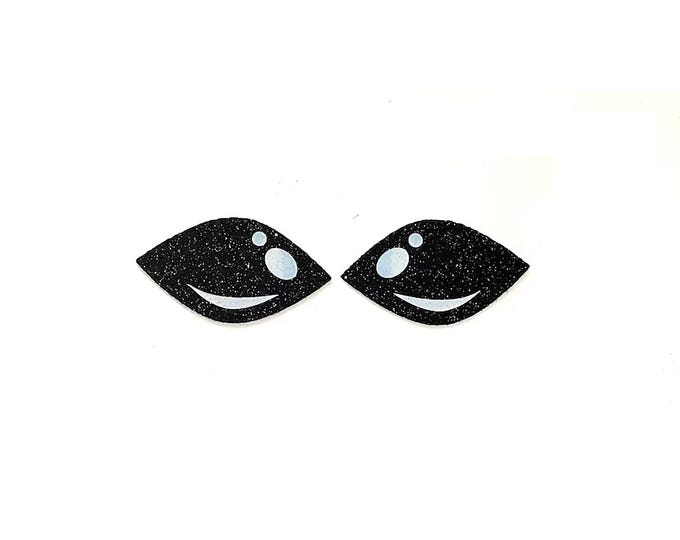 Alien Felt Eyes for Amigurumi, Crochet, Kawaii Plushies