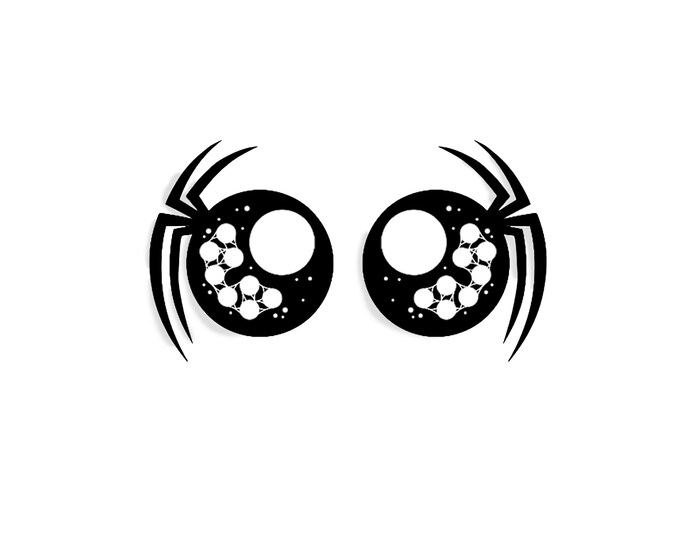 6 Pack, 3 Pack or Bulk Glitter Felt Eyes for Amigurumi, Halloween, Monster, Vampire, Crochet, Knit, Plushie, Monster, Ghost, Bats, Spider