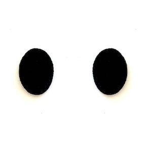 6 Pack of Oval Felt Eyes For Amigurumi, Felt Eye Blanks, Multiple Sizes Available