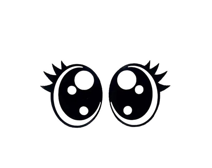 Felt Eyes with Lashes for Amigurumi, Crochet, Plushie, Kawaii Crafting