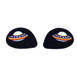 6 Pack of Space Alien Felt Eyes for Amigurumi, Multiple Sizes Available