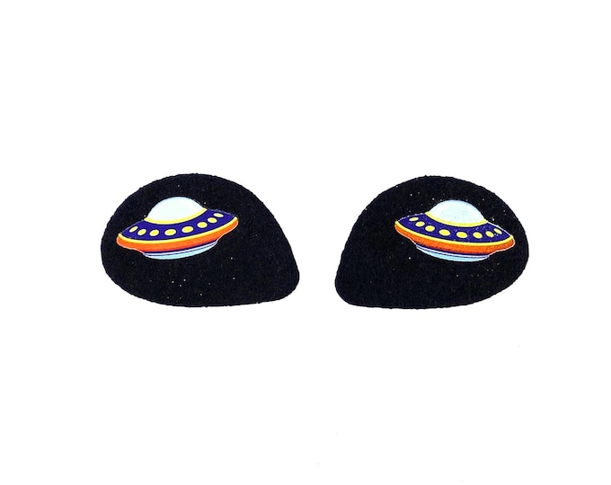 Alien Felt Eyes for Amigurumi, Crochet, Plushie, Kawaii, Cosmic Spaceship