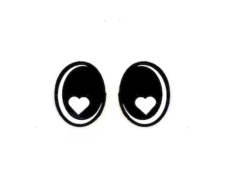 Glitter Felt Eyes for Amigurumi, Crochet, Plushie (3-48 Pack)
