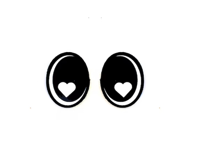 Glitter Felt Eyes for Amigurumi, Crochet, Plushie (3-48 Pack)