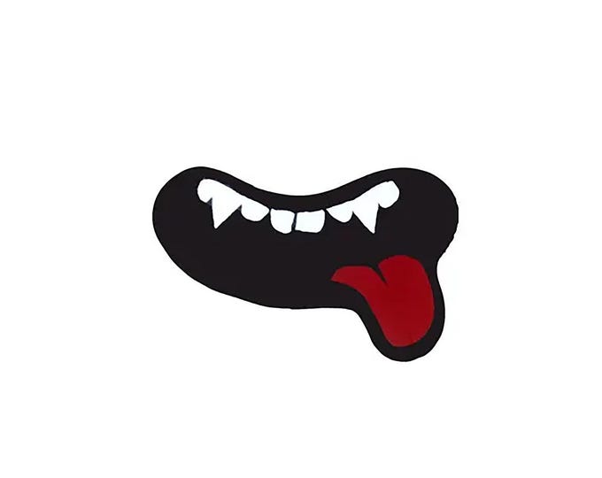 6 Pack Felt Vampire Mouths for Amigurumi, Halloween Crochet Plushie Accessories
