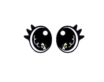 Felt Bee Eyes with Lashes for Amigurumi, Crochet, Knit, Plushie (3-48 Pack)