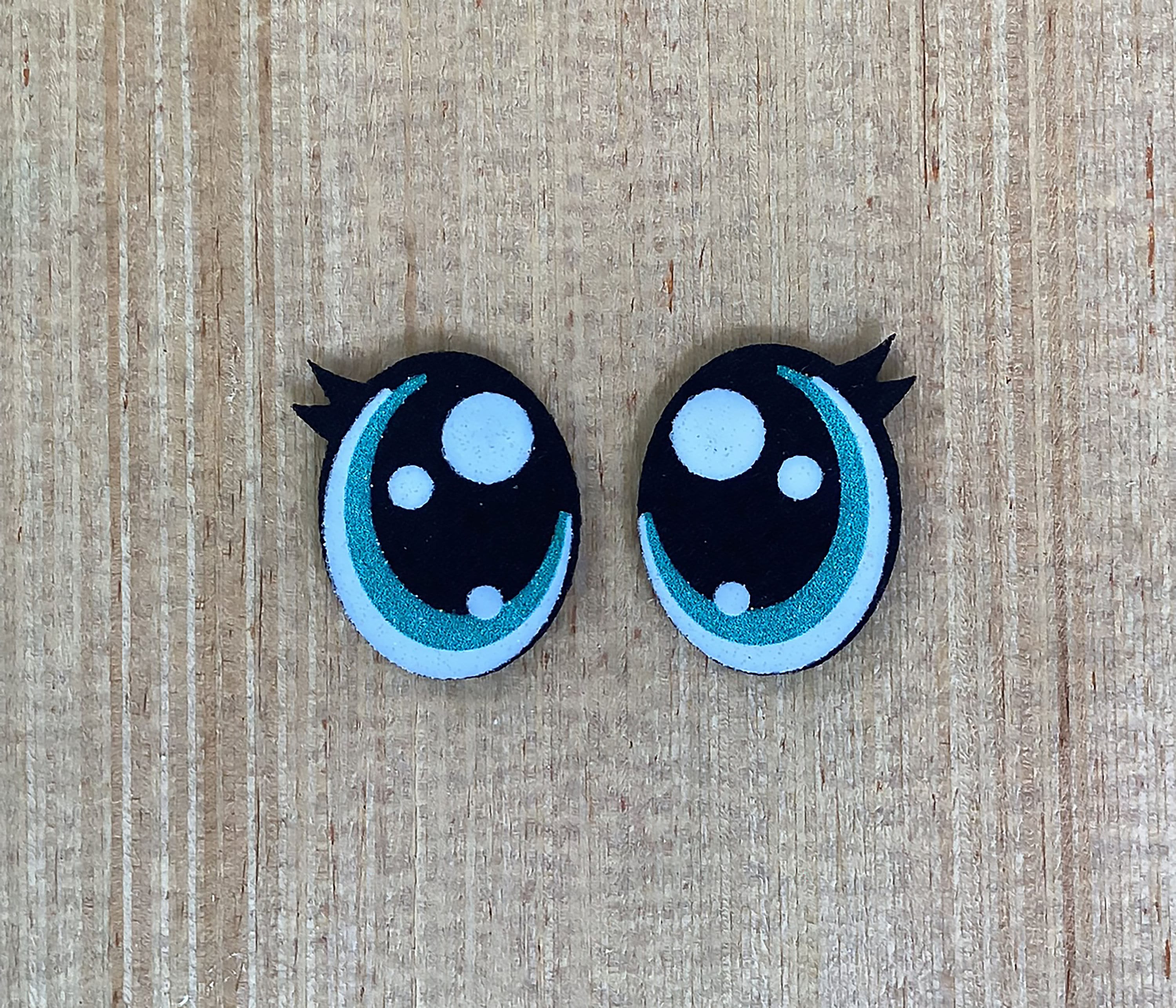 Solid Black Glass Eyes, 20 Pieces 10 Pairs Glass Eyes for Needle Felting in  Your Choice of 3mm, 5mm, 7mm 