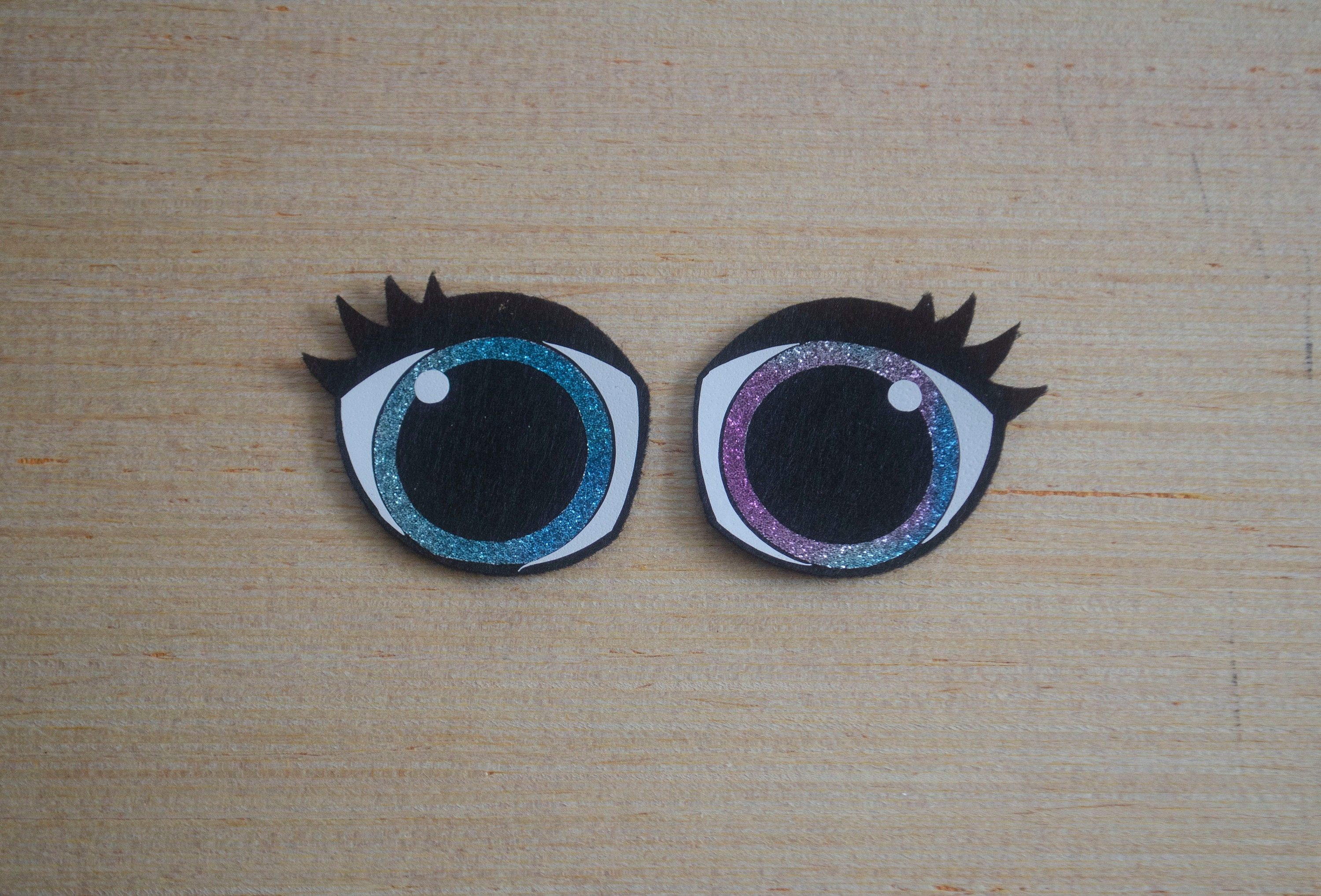 5 Sets Oval Felt Eyes, Felt Eyes for Amigurumi, 1.5 Inch Eyes, 2