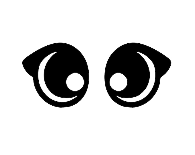 Felt Eyes with Lashes for Amigurumi, Crochet Plushies, Oval Kawaii (3-48 Pack)