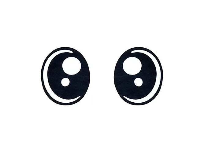 Felt Eyes for Amigurumi, Crochet, Plushie, Glitter, Kawaii (3, 6, 12, 24, 48 pairs)