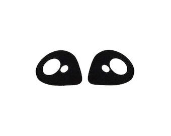 Alien Felt Eyes for Amigurumi, Crochet, Plushie Making, Kawaii Star Designs